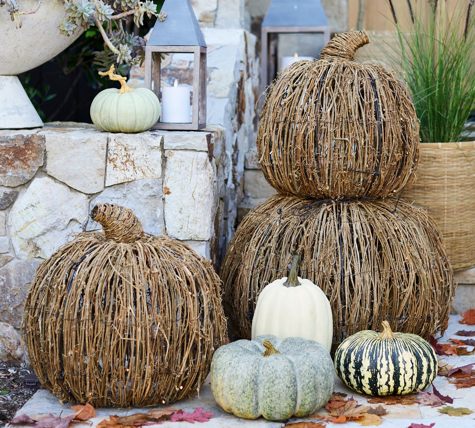 fall pumpkin decor ideas Potterybarn