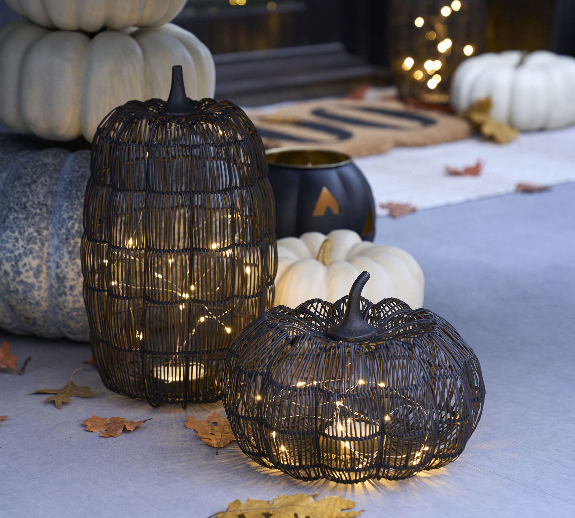 fall pumpkin decor ideas Potterybarn