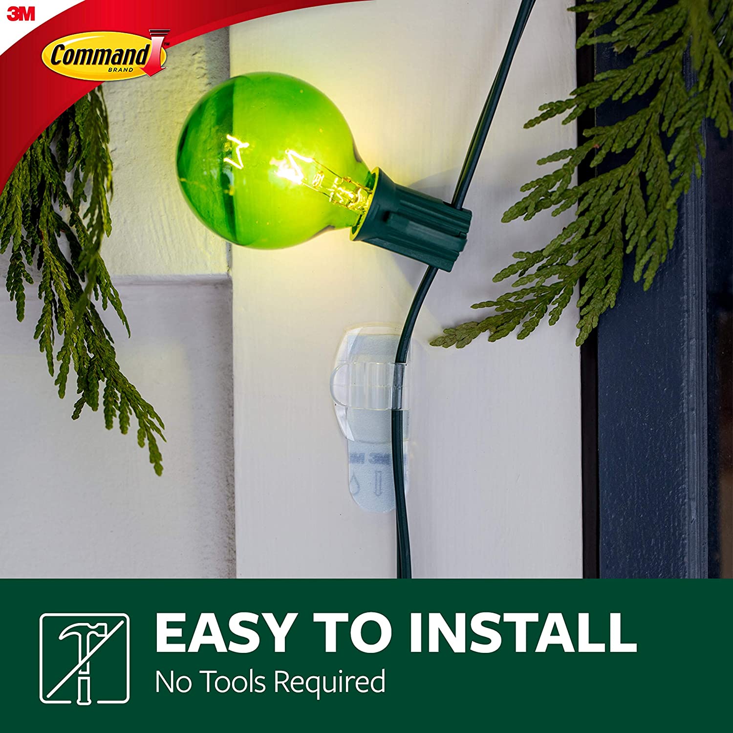 command hook organization ideas Command Outdoor Light Clips, Damage Free Hanging Light Clips with Adhesive Strips, Wall Clips for Hanging Outdoor Christmas Decorations, Lights and Cables, 20 Clear Clips and 24 Command Strips